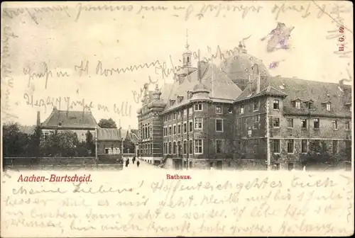 Ak Burtscheid Aachen Nordrhein Westfalen, Rathaus