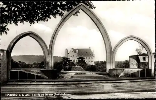 Ak Marburg an der Lahn, Schlosspark-Theater