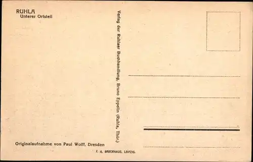 Ak Ruhla in Westthüringen, Unterer Ortsteil