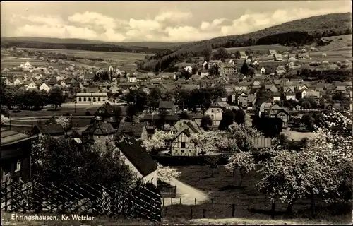 Ak Ehringshausen in Hessen, Panorama vom Ort