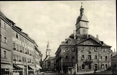 Ak Bad Langensalza in Thüringen, Rathaus