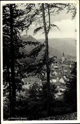 Ak Bad Urach in der Schwäbischen Alb, Panorama vom Ort