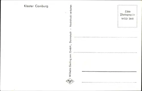 Ak Comburg Schwäbisch Hall in Württemberg, Kloster, Inneres, Altar