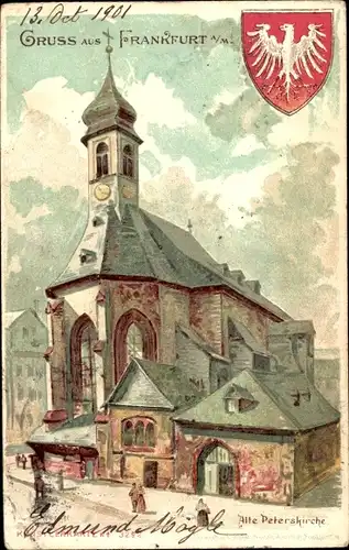 Künstler Litho Frankfurt am Main, Alte Peterskirche