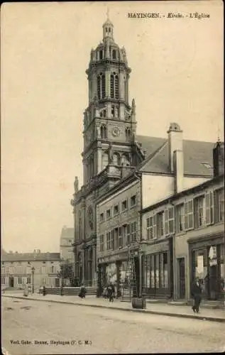 Ak Hayange Hayingen Lothringen Moselle, Kirchenansicht
