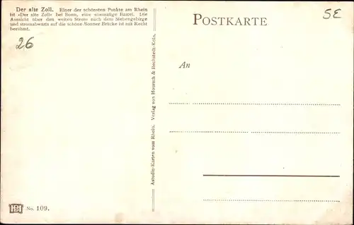 Künstler Ak Astudin, Bonn am Rhein, Der Alte Zoll