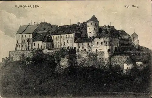 Ak Burghausen an der Salzach Oberbayern, Burg