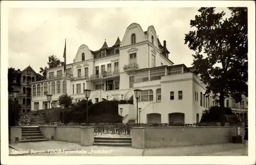 Ak Ostseebad Bansin Heringsdorf auf Usedom, FDGB Ferienheim Fortschritt