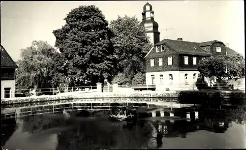 Ak Heinersdorf bei Lobenstein Wurzbach in Thüringen, Teich