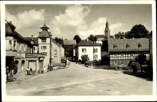 Ak Wurzbach in Thüringen, Marktplatz