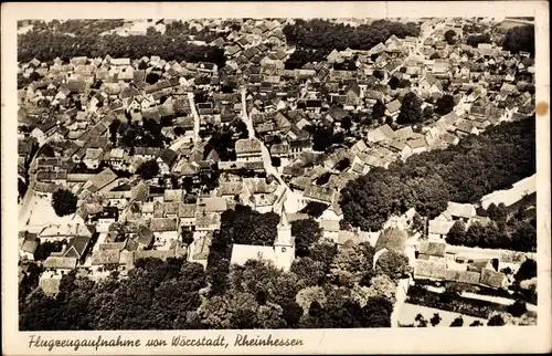 Ak Wörrstadt in Rheinland Pfalz, Fliegeraufnahme