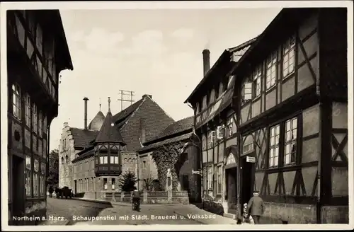 Ak Northeim in Niedersachsen, Schaupenstiel, Städtische Brauerei, Volksbad