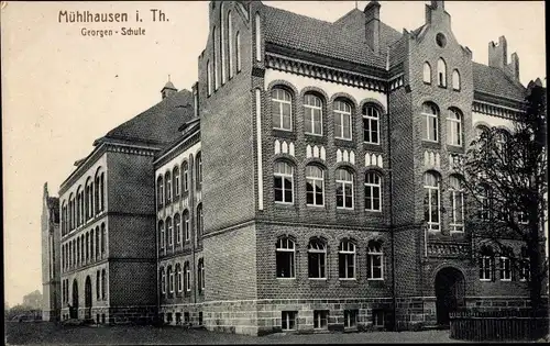 Ak Mühlhausen in Thüringen, Georgen Schule