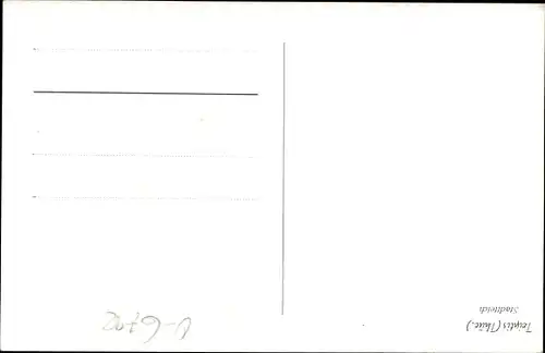 Ak Triptis in Thüringen, Durchblick zum Ort, Kirche, Turm, Stadtteich