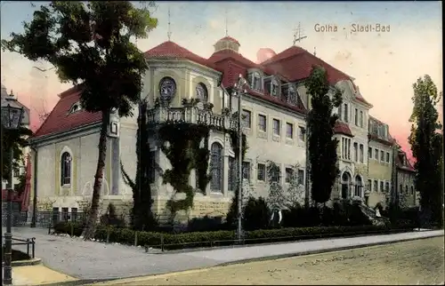 Ak Gotha in Thüringen, Stadtbad