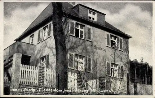 Ak Mühlhausen in Thüringen, Fremdenheim Haus Hohenberg