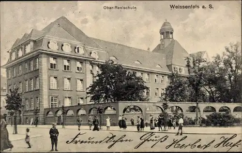 Ak Weißenfels an der Saale, Oberrealschule