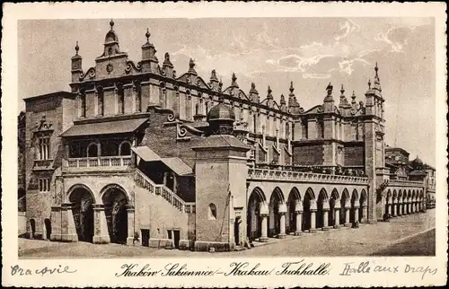 Ak Krakau Krakau Polen, Tuchhalle