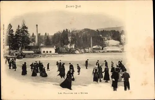 Ak Saint Dié des Vosges, Les Plaisirs de l'Hiver