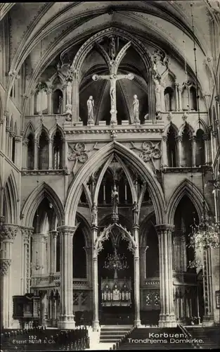 Ak Trondhjem Trondheim Norwegen, Domkirke, Korbuen