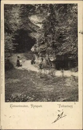 Ak Valkenburg Limburg Niederlande, Heksenkeuken, Rotspark