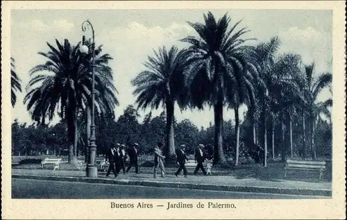 Ak Buenos Aires Argentinien, Jardines de Palermo