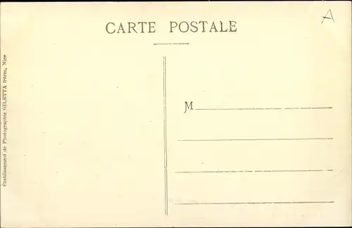 Postkarte Monaco, Fürstenpalast und Tête de Chien