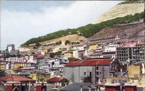 Ak Gibraltar, Nordansicht der Stadt