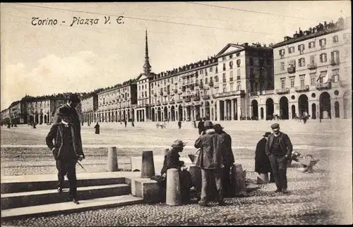Ak Torino Turin Piemonte, Piazza Vittorio Emanuele