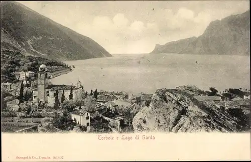 Ak Torbole Lago di Garda Trentino, Gesamtansicht