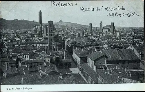 Ak Bologna Emilia Romagna, Veduta dall Osservatorio dell'Universita