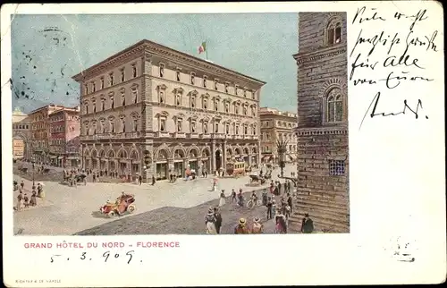 Künstler Ak Firenze Florenz Toscana, Grand Hotel du Nord