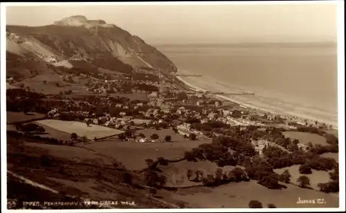 Ak Penmaenmawr Wales, Blick vom Jubilee Walk