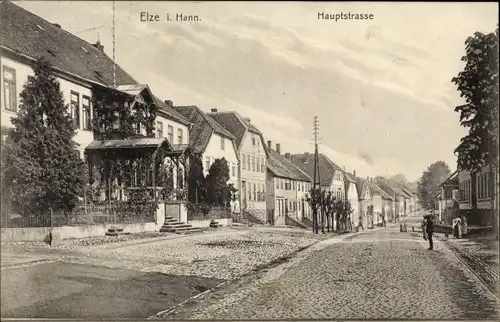 Ak Elze in Niedersachsen, Blick in die Hauptstraße, Wohnhäuser