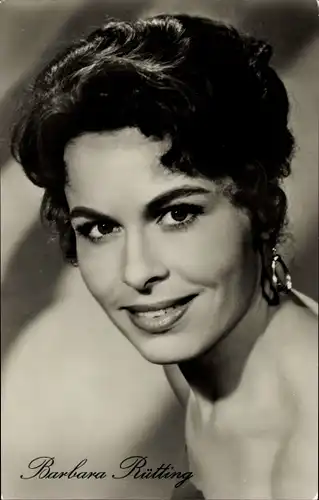 Ak Schauspielerin Barbara Rütting, Portrait, Film Glücksritter