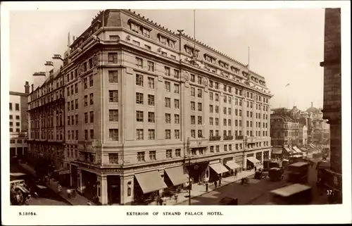 Ak London, Außenansicht des Strand Palace Hotels