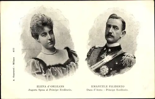 Ak Elena d'Orleans, Emanuele Filiberto, Duca d'Aosta