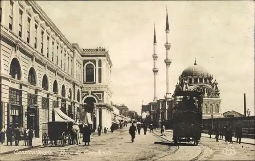 Ak Tophane Konstantinopel Istanbul Türkei, Straßenpartie, Markt