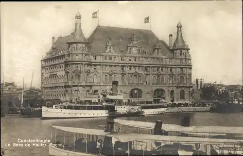 Ak Konstantinopel Türkei, Haidar Pacha Tor, Dampfer