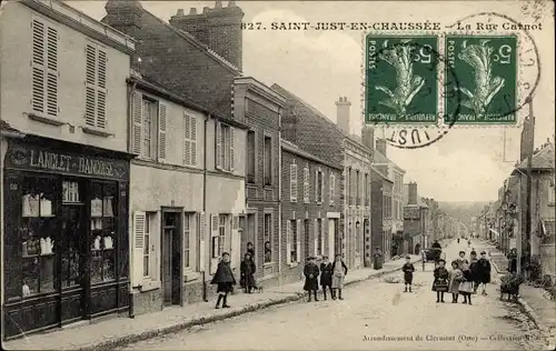 Ak Saint Just en Chaussée Oise, Rue Carnot