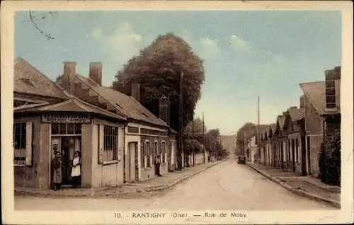 Ak Rantigny-Oise, Rue de Mouy