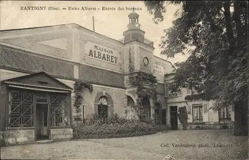 Ak Rantigny-Oise, Albert Factory, Büroeingang