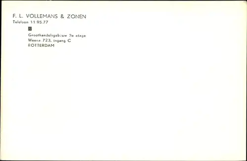 Ak Rotterdam Südholland, F. L. Vollemans & Zonen, Weena 723, Toonzaal, Herentoiletten