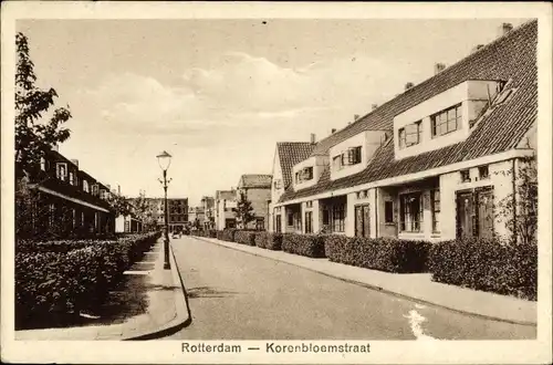 Ak Rotterdam Südholland Niederlande, Korenbloemstraat