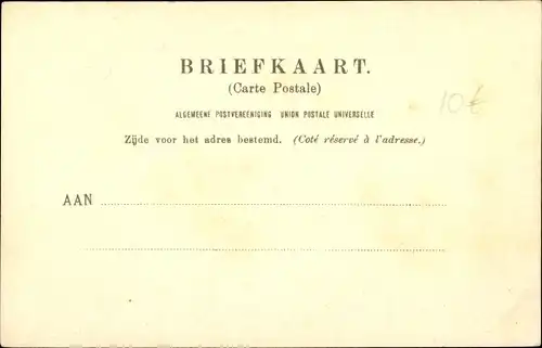 Ak Rotterdam Südholland Niederlande, Botersloot in 1866, gezien van de Vest voor de demping