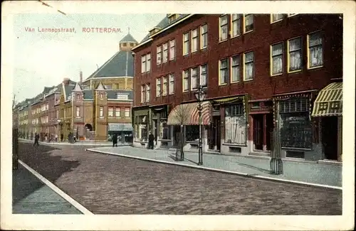 Ak Rotterdam Südholland Niederlande, Van Lennepstraat