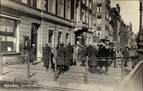 Ak Rotterdam Südholland Niederlande, Leuvehaven