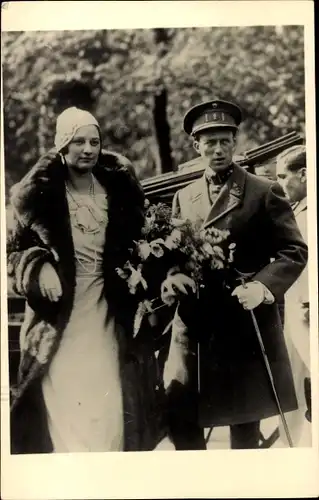 Ak Königin Astrid, König Leopold III. von Belgien