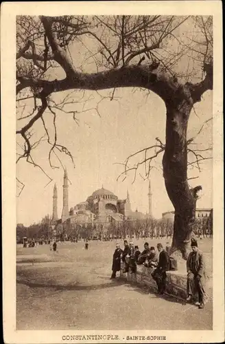 Ak Constantinople Istanbul Türkei, Sainte Sophie, Hagia Sophia