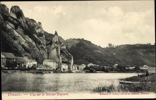 Ak Dinant Wallonie Namur, Blick auf den Rocher Bayard